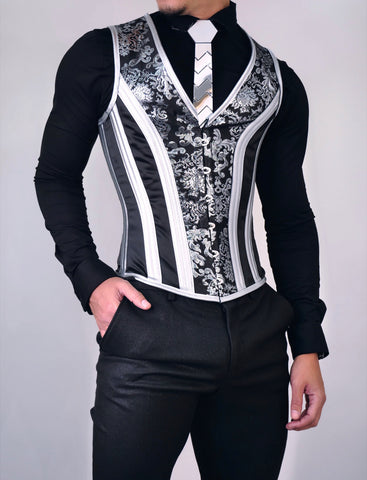 Corset Vest 💜 innovacorsetry.com This piece is tailored with your  measurements and you can choose your desired color, fabric and styl